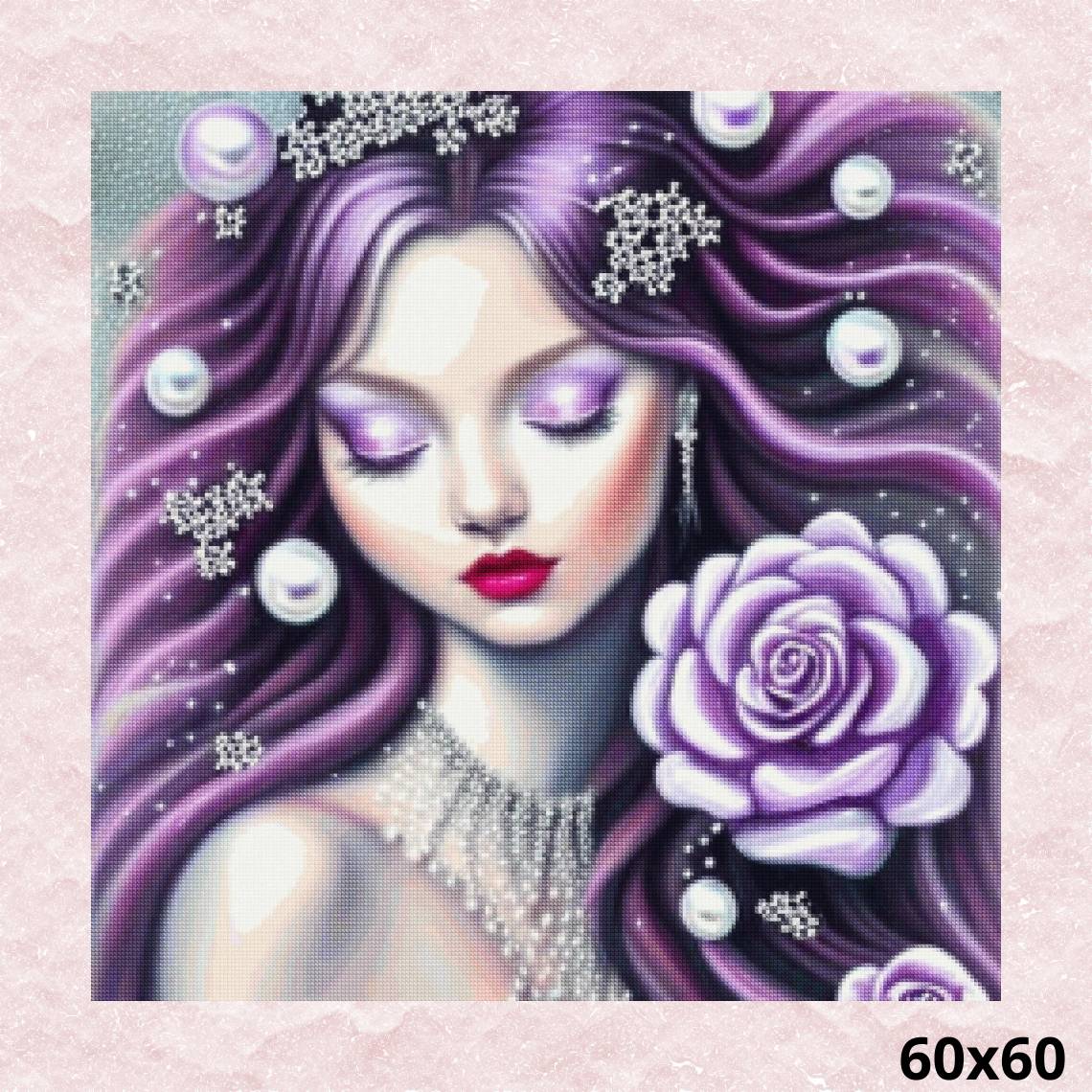 Purple Beauty 60x60 - Diamond Painting