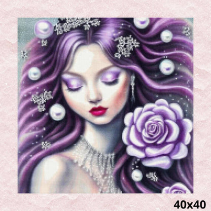 Purple Beauty 40x40 - Diamond Painting