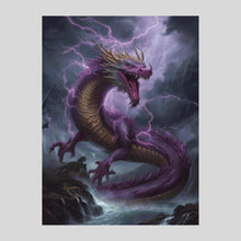 Load image into Gallery viewer, Purple Dragon - Diamond Painting
