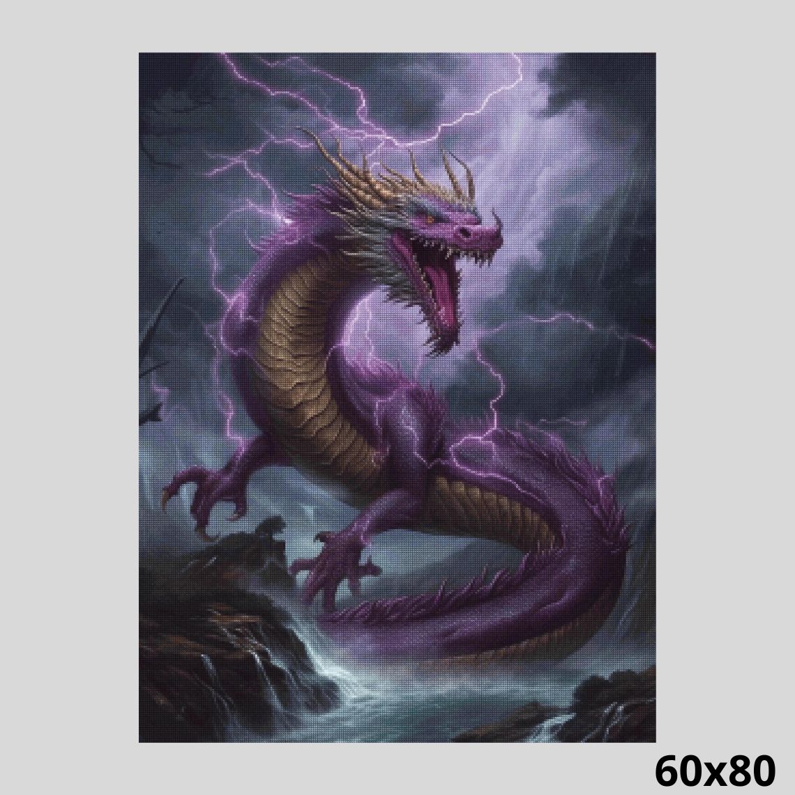 Purple Dragon - Diamond Art World – Diamond Art World Kits