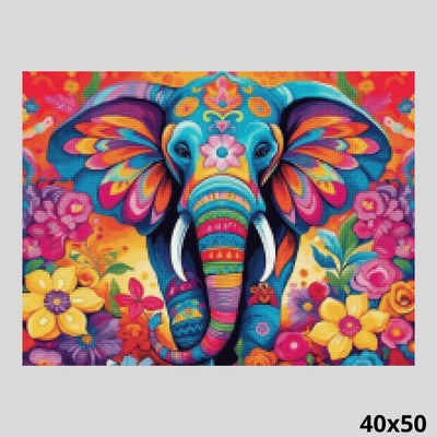 Purple Elephant 40x50 - Diamond Painting