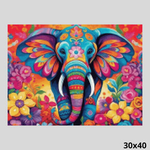 Purple Elephant 30x40 - Diamond Painting