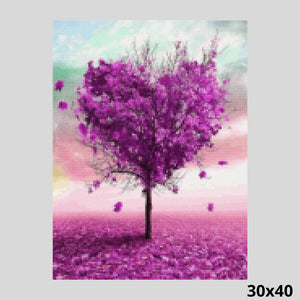 Purple Heart Tree 30x40 - Diamond Art World