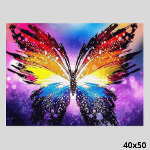 Rainbow Butterfly 40x50 - Diamond Art World