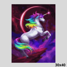 Load image into Gallery viewer, Rainbow Unicorn 30x40 - Diamond Painting
