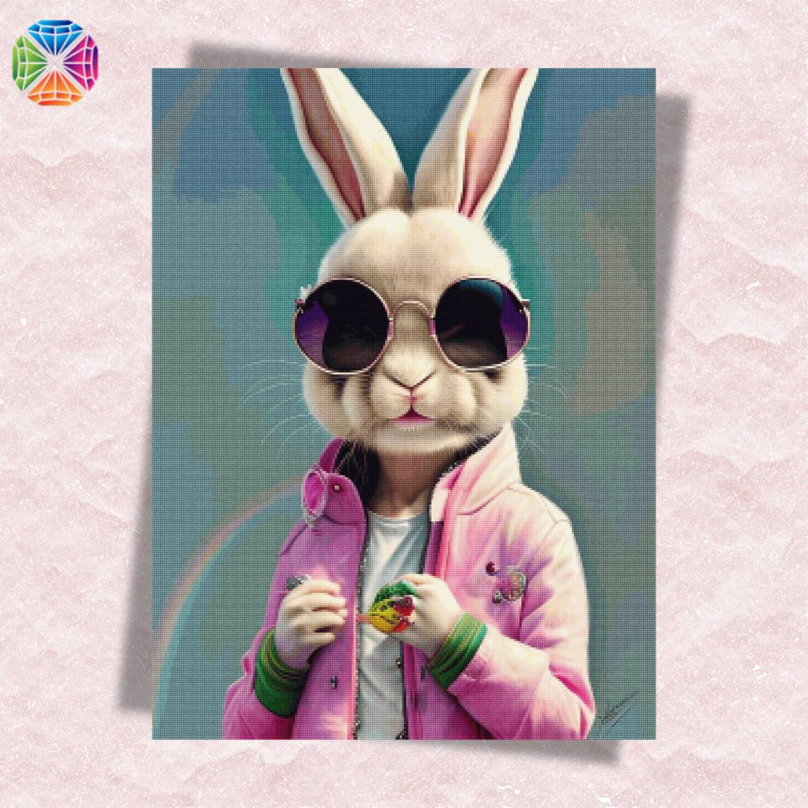 Rock Star Rabbit - Diamond Painting