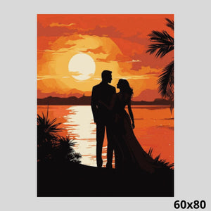Romantic Meeting at Sunset 60x80 - Diamond Art
