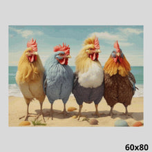 Load image into Gallery viewer, Roosters on Vacation 60x80 - Diamond Painting
