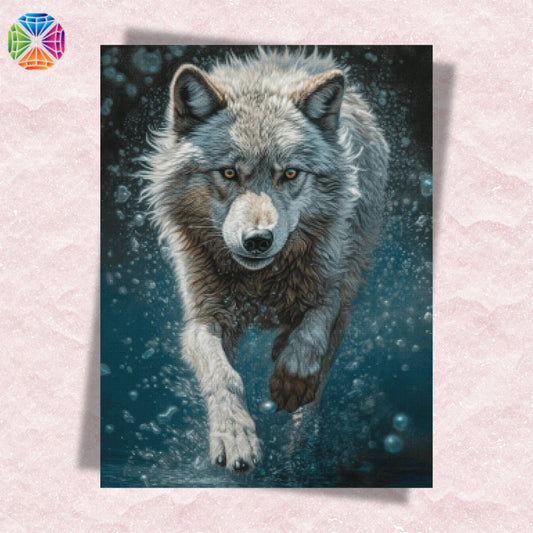 Running Wolf - Diamond Painting