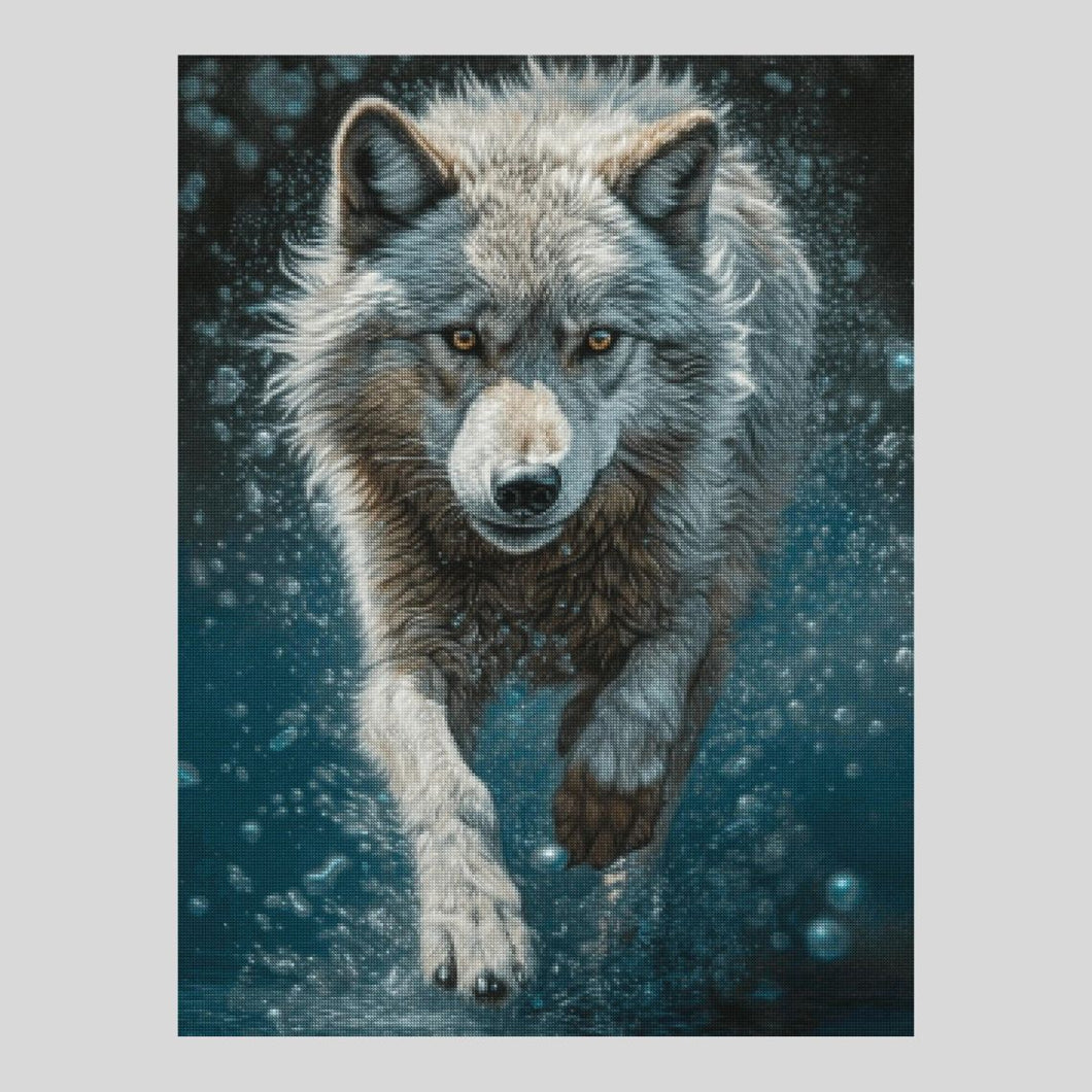Running Wolf Diamond Painting