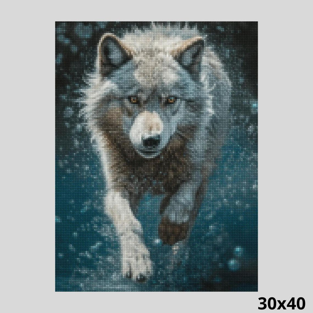 Running Wolf 30x40 Diamond Painting