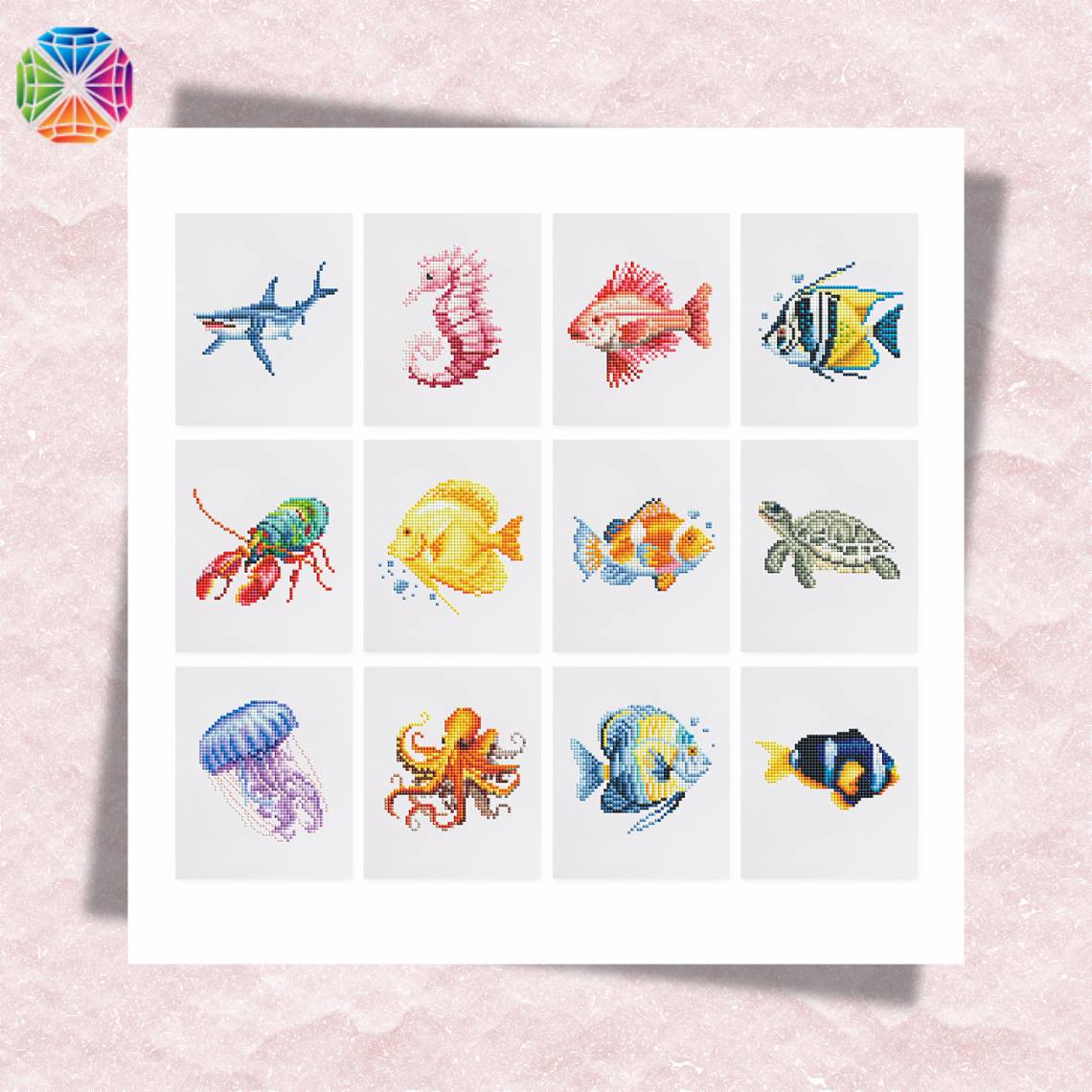 Sea Life - Mini Diamond Painting 12 pcs