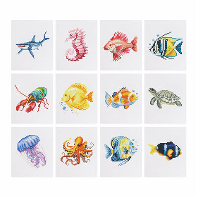 Sea Life - Mini Diamond Painting 12 pcs