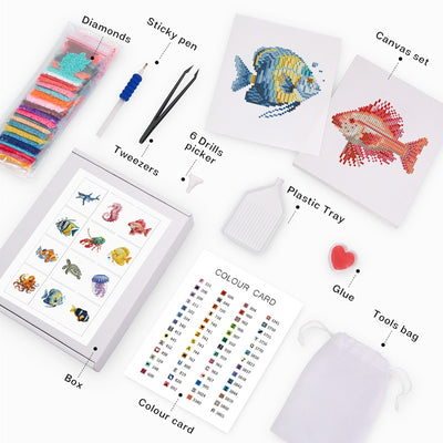 Sea Life - Mini Diamond Painting Packages