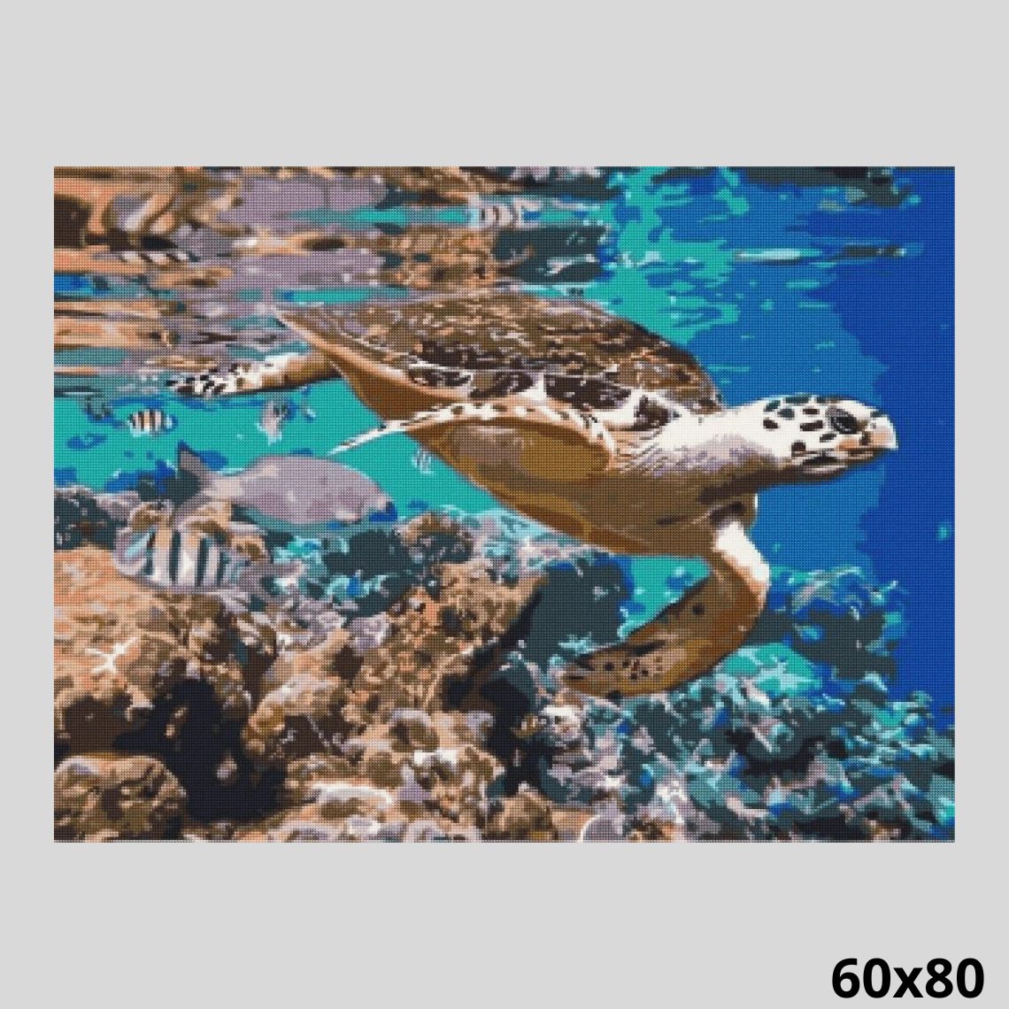 Sea Turtle 60x80 - Diamond Art World