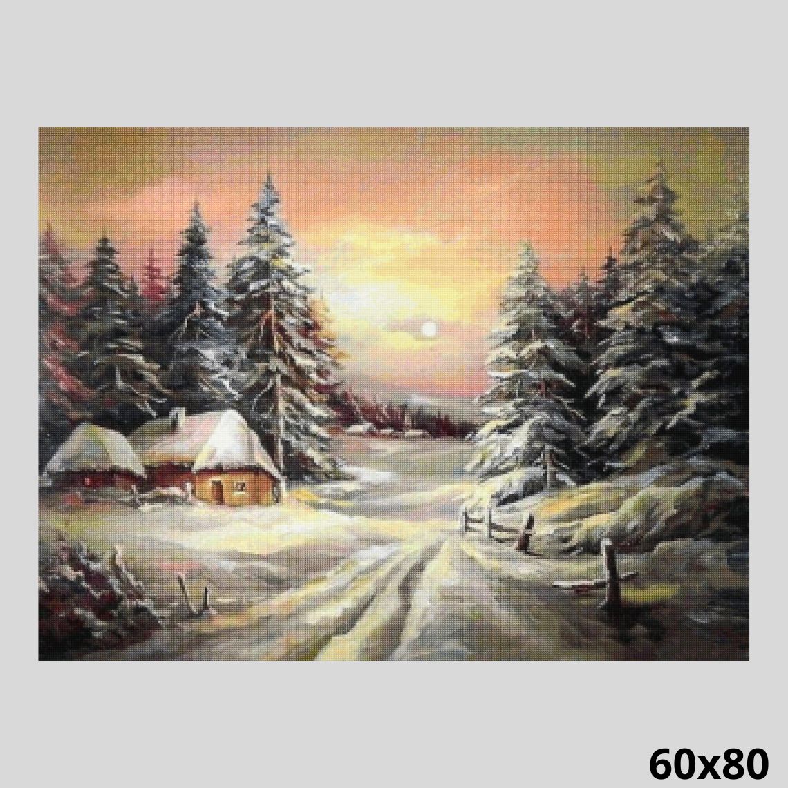 Snowy Country 60x80 - Diamond Painting