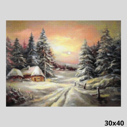 Snowy Country 30x40 - Diamond Painting