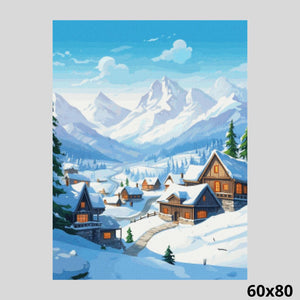 Snowy Village 60x80 - Diamond Art World