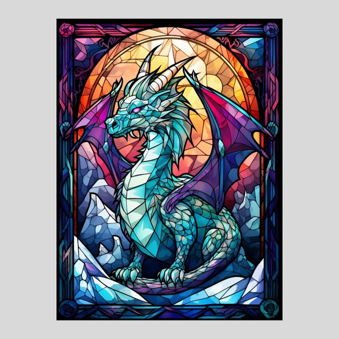 Best Deal for White Dragon Spitting Smoke Diamond Painting Kits-Dragon