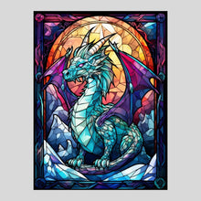 Load image into Gallery viewer, Stained Glass Dragon - AB Diamond Painting
