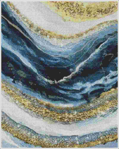 Stone Veins of Gold - Diamond Art