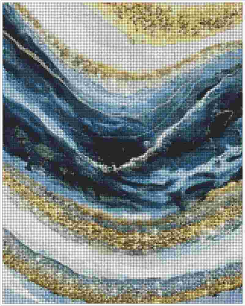 Stone Veins of Gold - Diamond Art