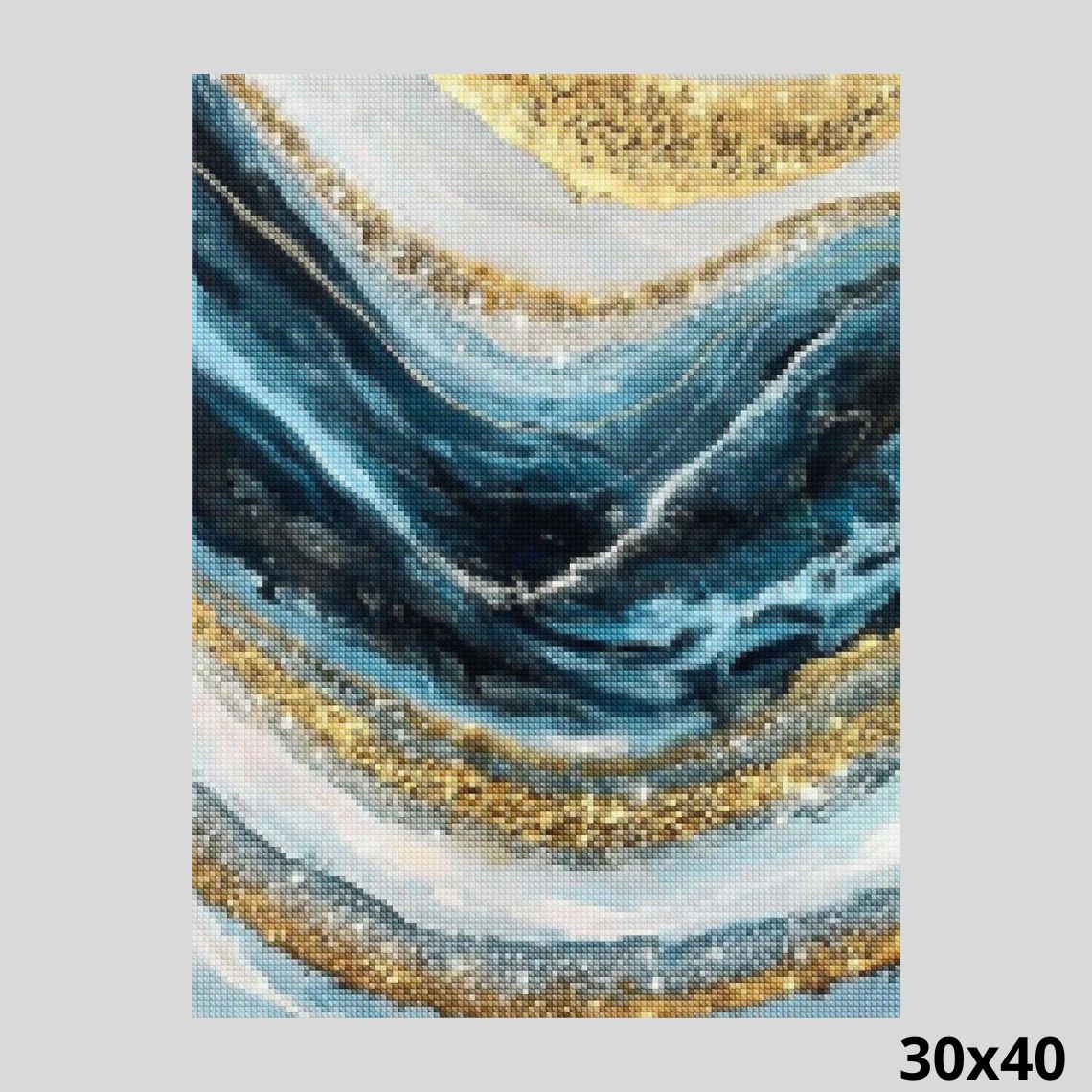 Stone Veins of Gold 30x40 - Diamond Painting