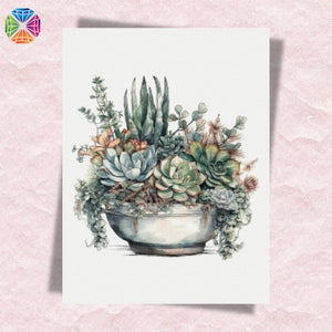 Succulent Plant Pot - Diamond Painting