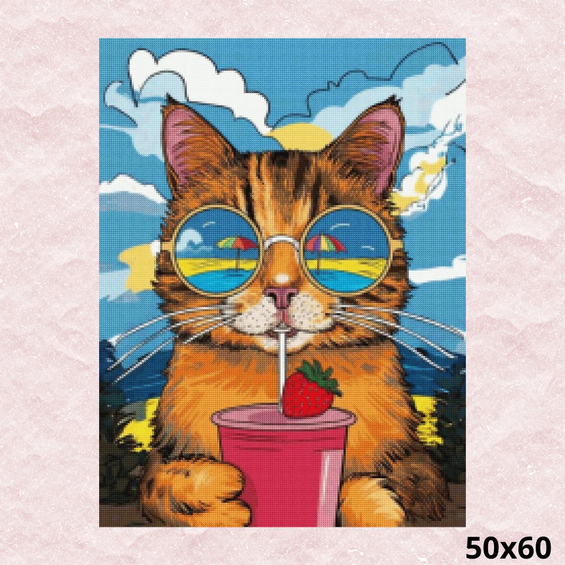 Summer Cat Chill 50x60 - Diamond Painting