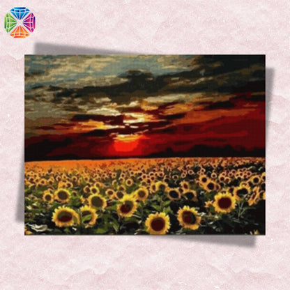 Sunflower at Sunset - Diamond Painting