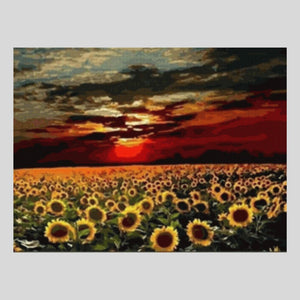 Sunflower at Sunset - Diamond Painting