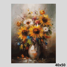 Load image into Gallery viewer, Sunflower Arrangement 40x50 Diamond Painting
