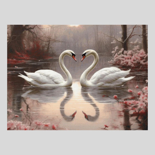 Swans Symbol of Love Diamond Art World