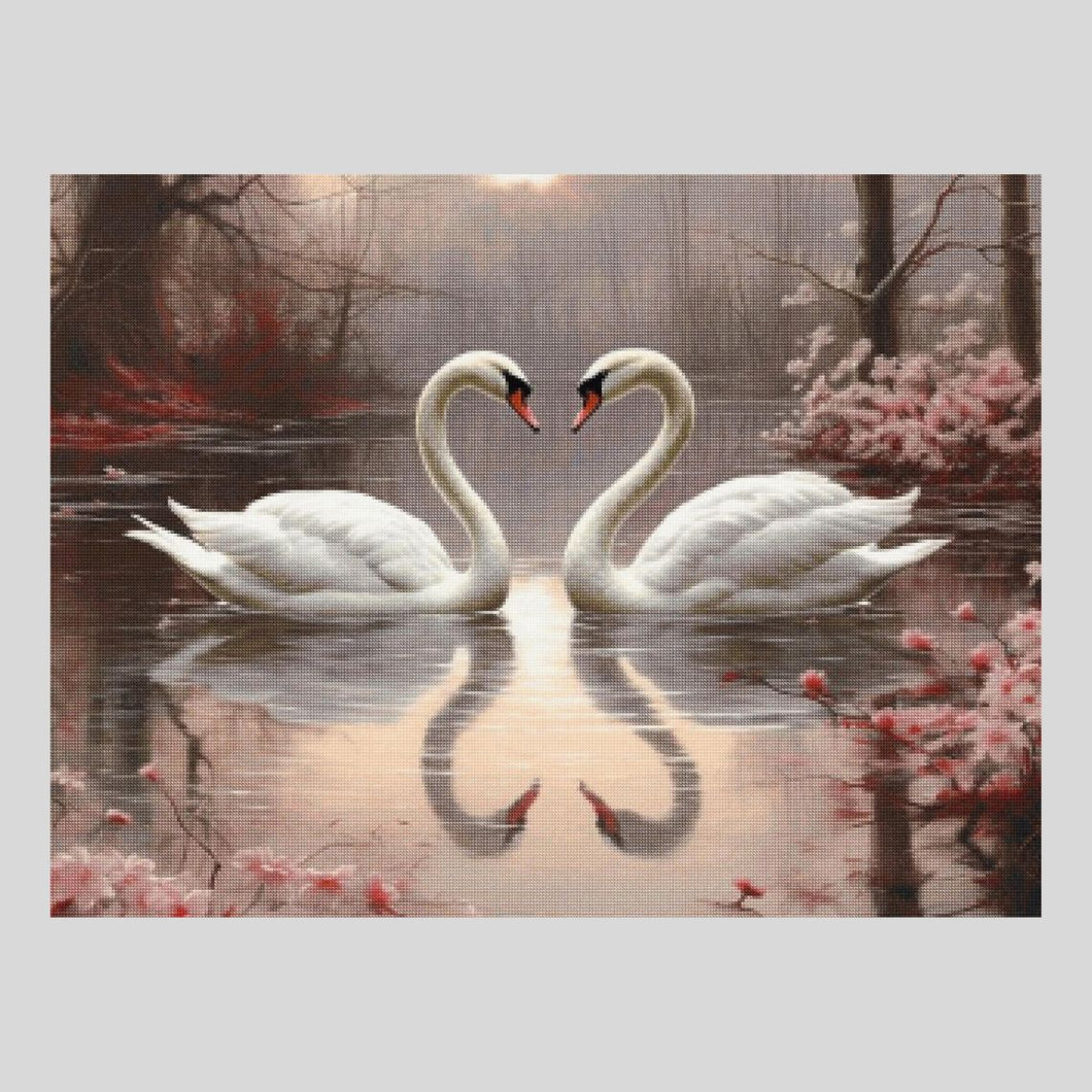 Swans Symbol of Love Diamond Art World