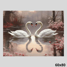 Load image into Gallery viewer, Swans Symbol of Love 60x80 Diamond Art World

