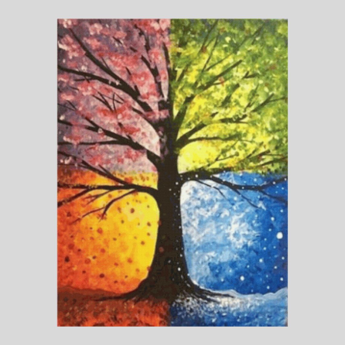 Tree Of Life The Different Seasons Art - Diamond Painting 