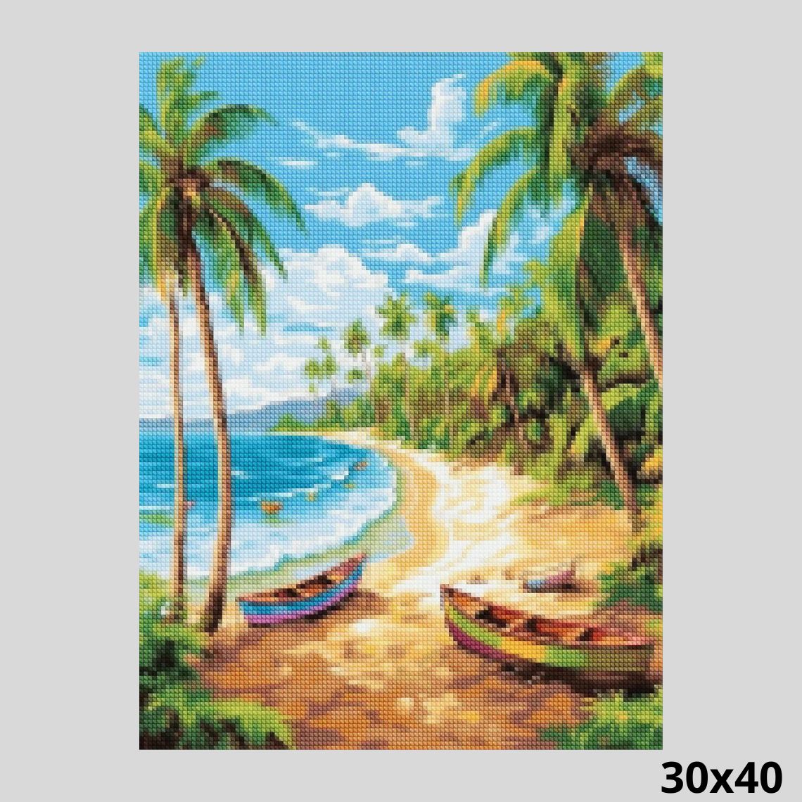 Tropical Island 30x40 Diamond Painting