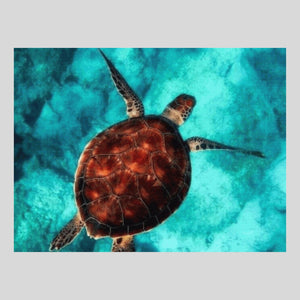 Turtle in Sea - Diamond Art World