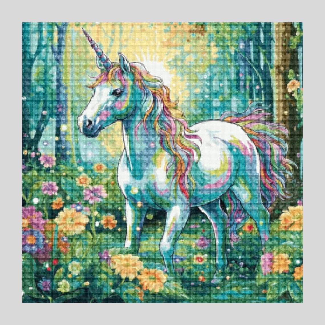 Colorful Whisper of the Unicorn - AB Diamond Painting