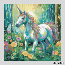 Load image into Gallery viewer, Unicorn Wood 40x40 - Diamond Painting
