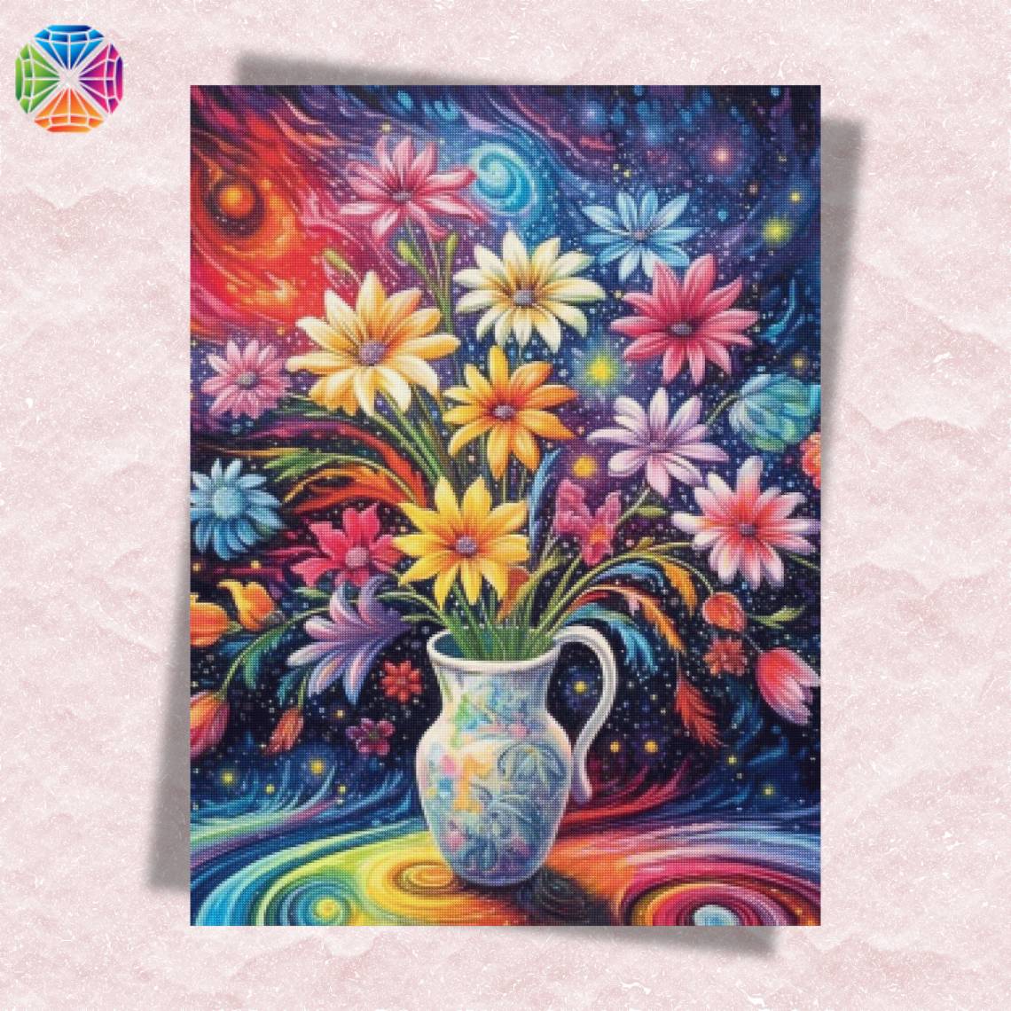 Vase Full of Flowers - Diamond Painting