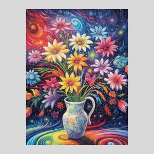 Vase Full of Flowers - Diamond Art World
