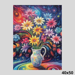 Vase Full of Flowers 40x50 - Diamond Art World
