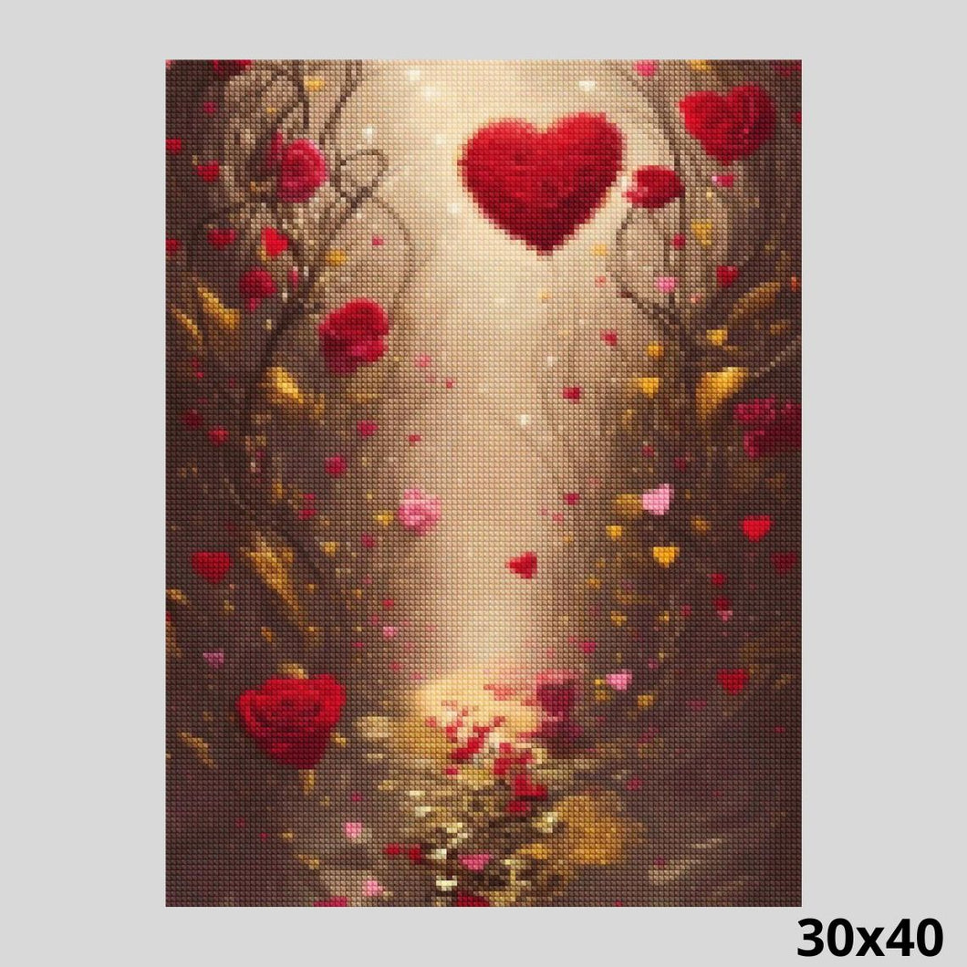 Walking the Path of Love 30x40 - Diamond Painting