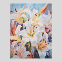 Load image into Gallery viewer, White Lilies - Diamond Painting

