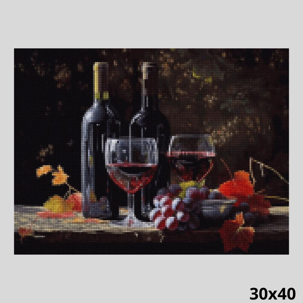 Wine Bottle 30x40 Diamond Art World