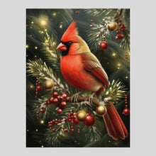 Load image into Gallery viewer, Winter Cardinal Perch - Diamond Painting
