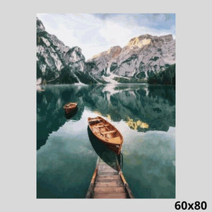 Winter Mountain Lake 60x80 - Diamond Art