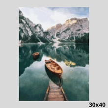 Load image into Gallery viewer, Winter Mountain Lake 30x40 - Diamond Art
