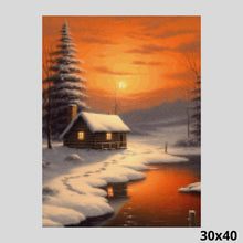 Load image into Gallery viewer, Winter Sunset 30x40 - Diamond Art World
